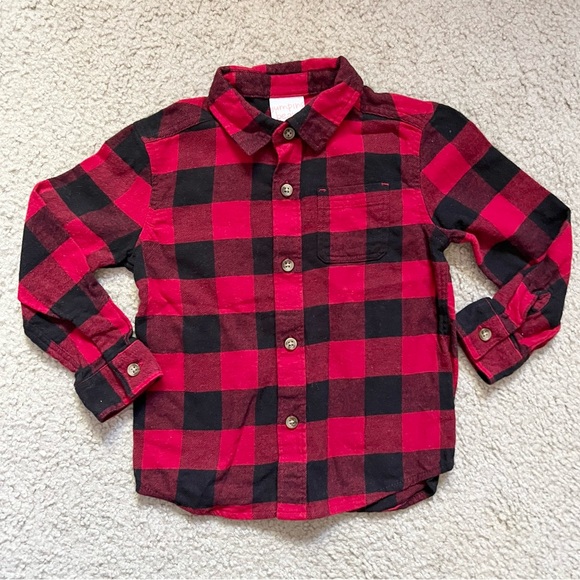 Jumping Beans 3T Plaid Flannel Shirts - set of 2 shirts. - Picture 4 of 4